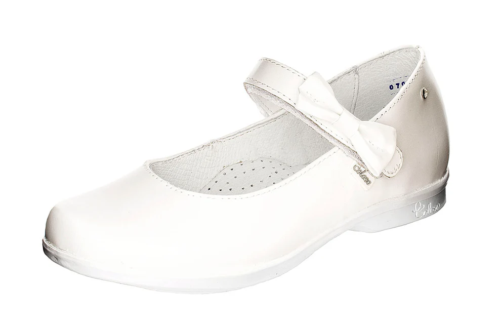 Zapato 1324411 Piel Blanca Nacarada Niña