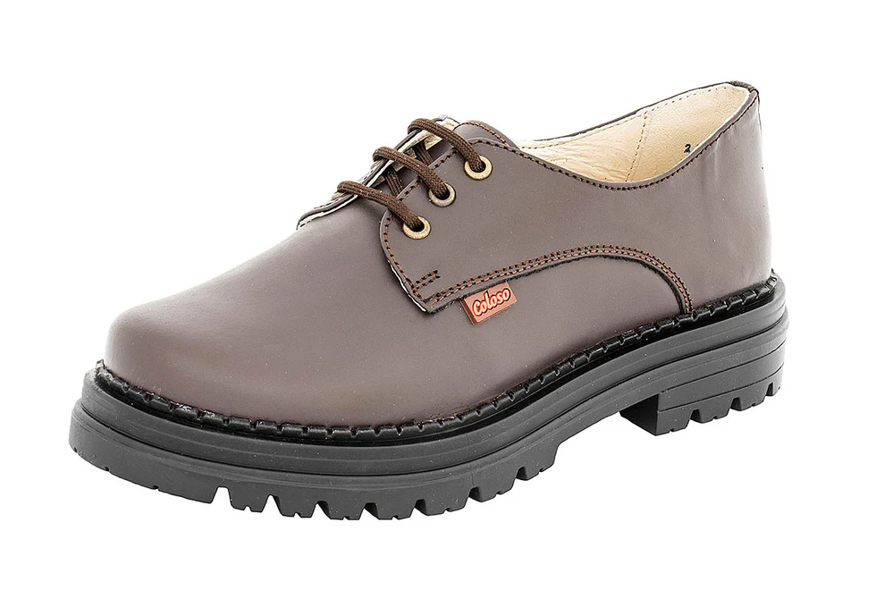 Zapato Escolar 1343313 Piel Café Niña