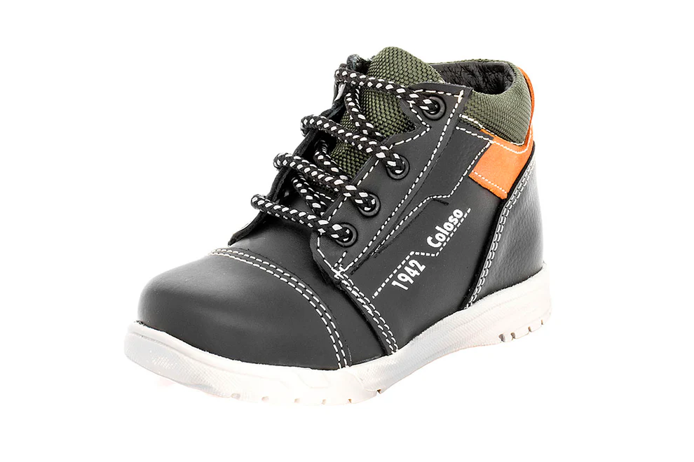 Bota 32804 Piel Negra Niño