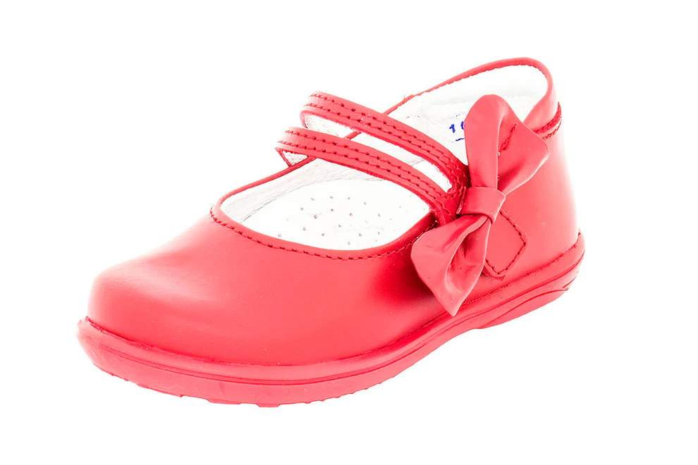 Zapato 340106 Piel Roja Niña