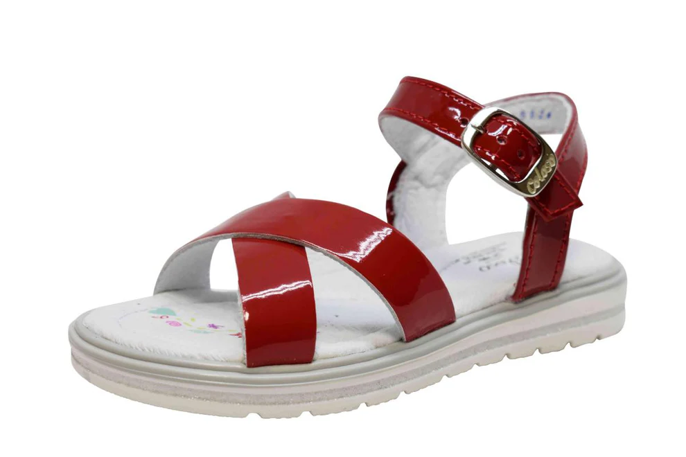 Sandalia 502403 Charol Rojo Niña