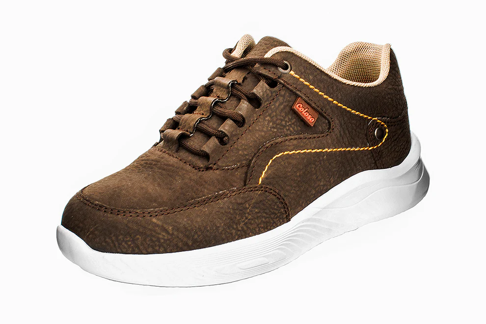 Tenis 680002 Casual Piel Café Niño