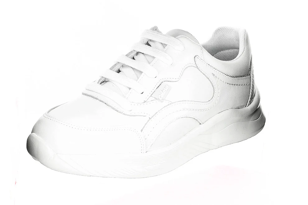 Tenis Escolar 680201 Piel Blanca Unisex