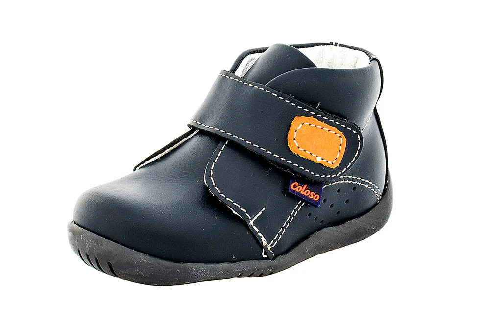 Botita 877902BG Piel Azul Niño