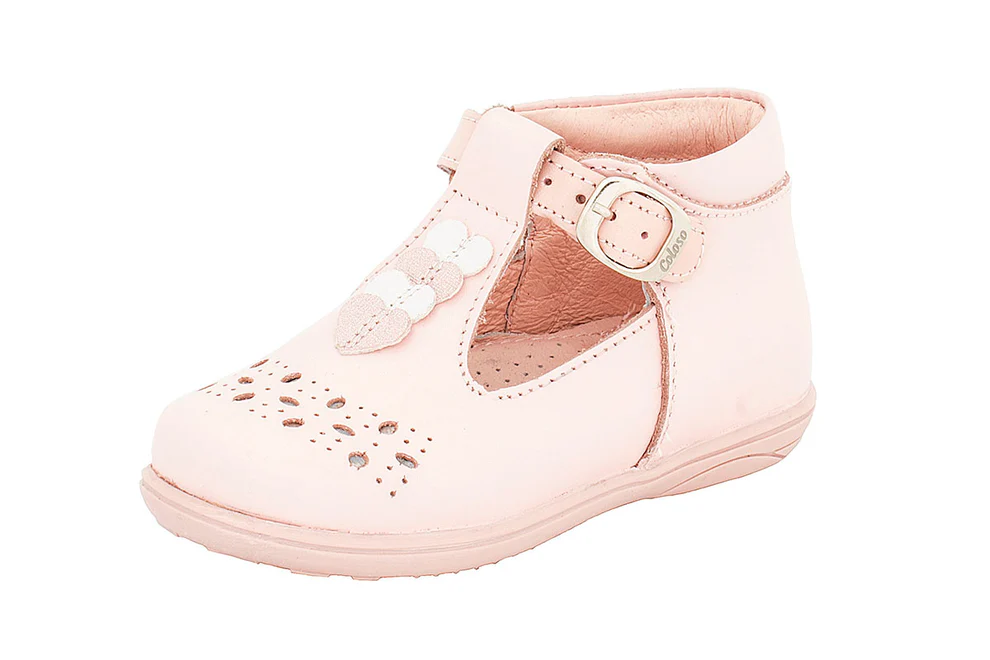 Botita 99603 Piel Rosa Nacarada Niña